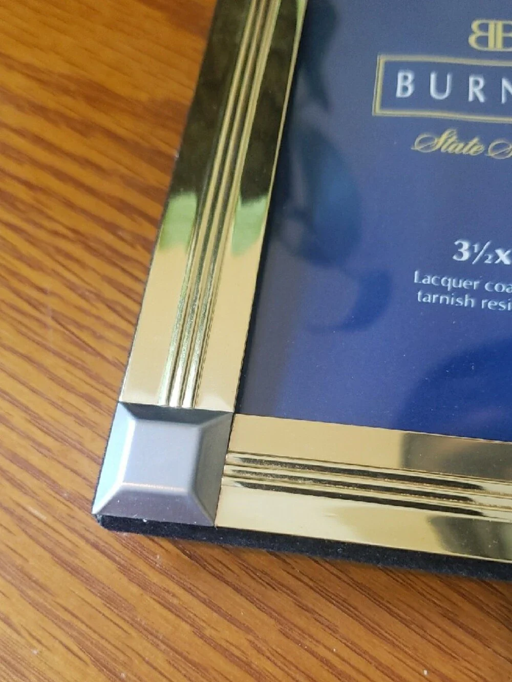 NWT - Vtg Burnes Of Boston (2) Silver And Gold W/ Siver Accent Picture Frames